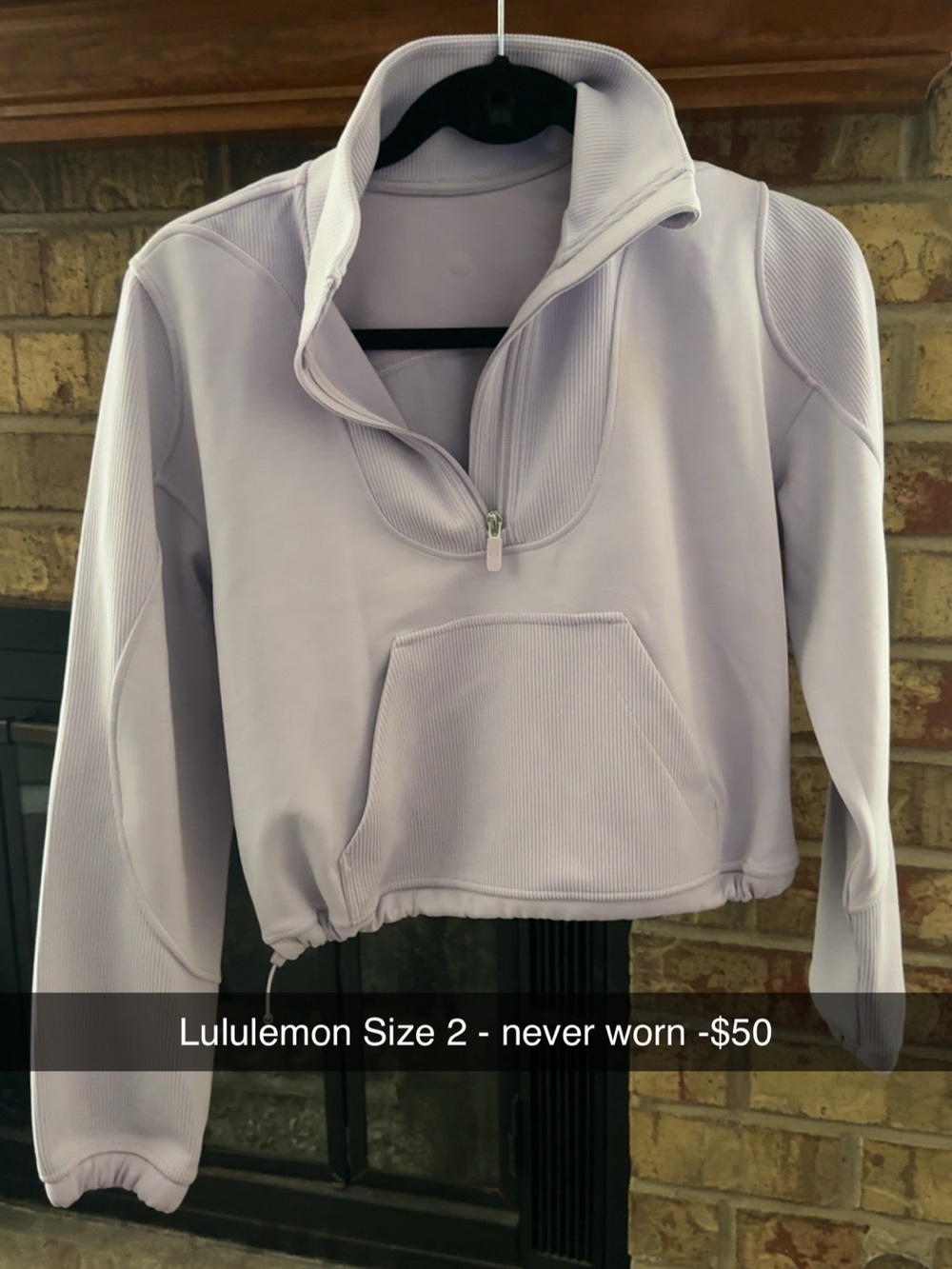lululemon athletica Light Lavender Half-Zip Pullover Hoodie